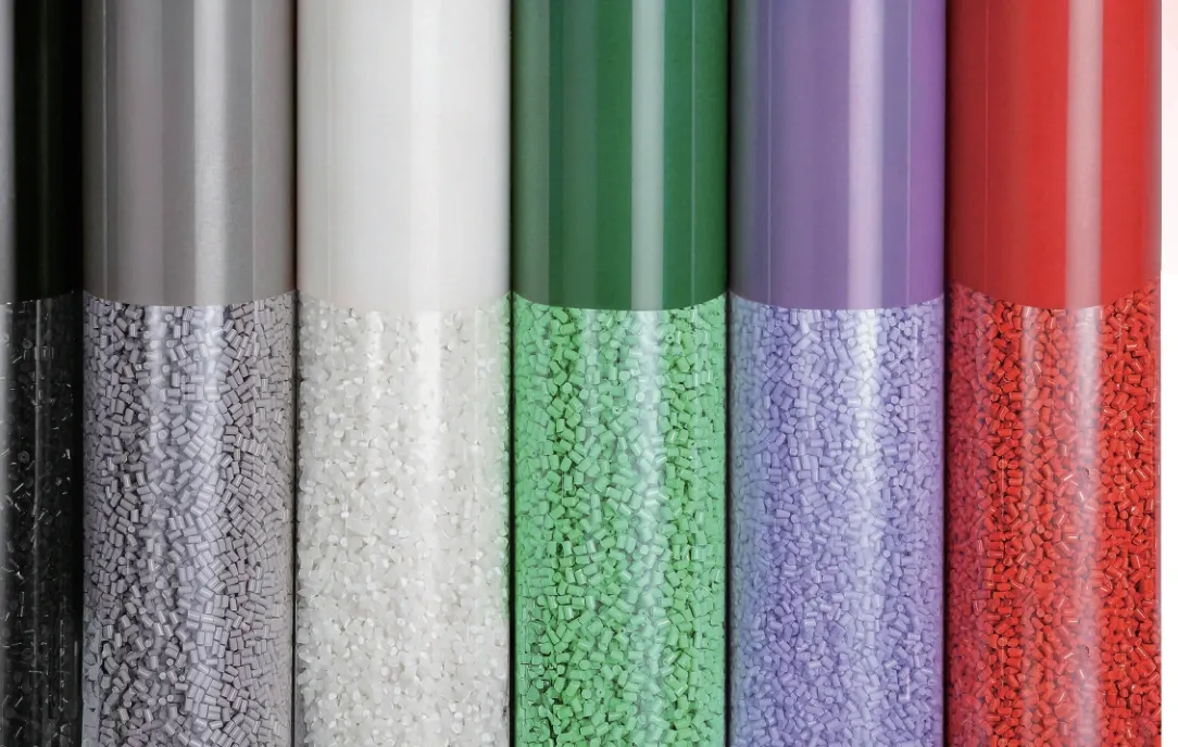 Modified plastics compound pellets for custom engineering applications