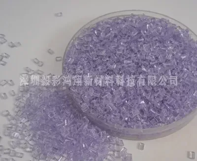 Modified plastics material samples for industrial components